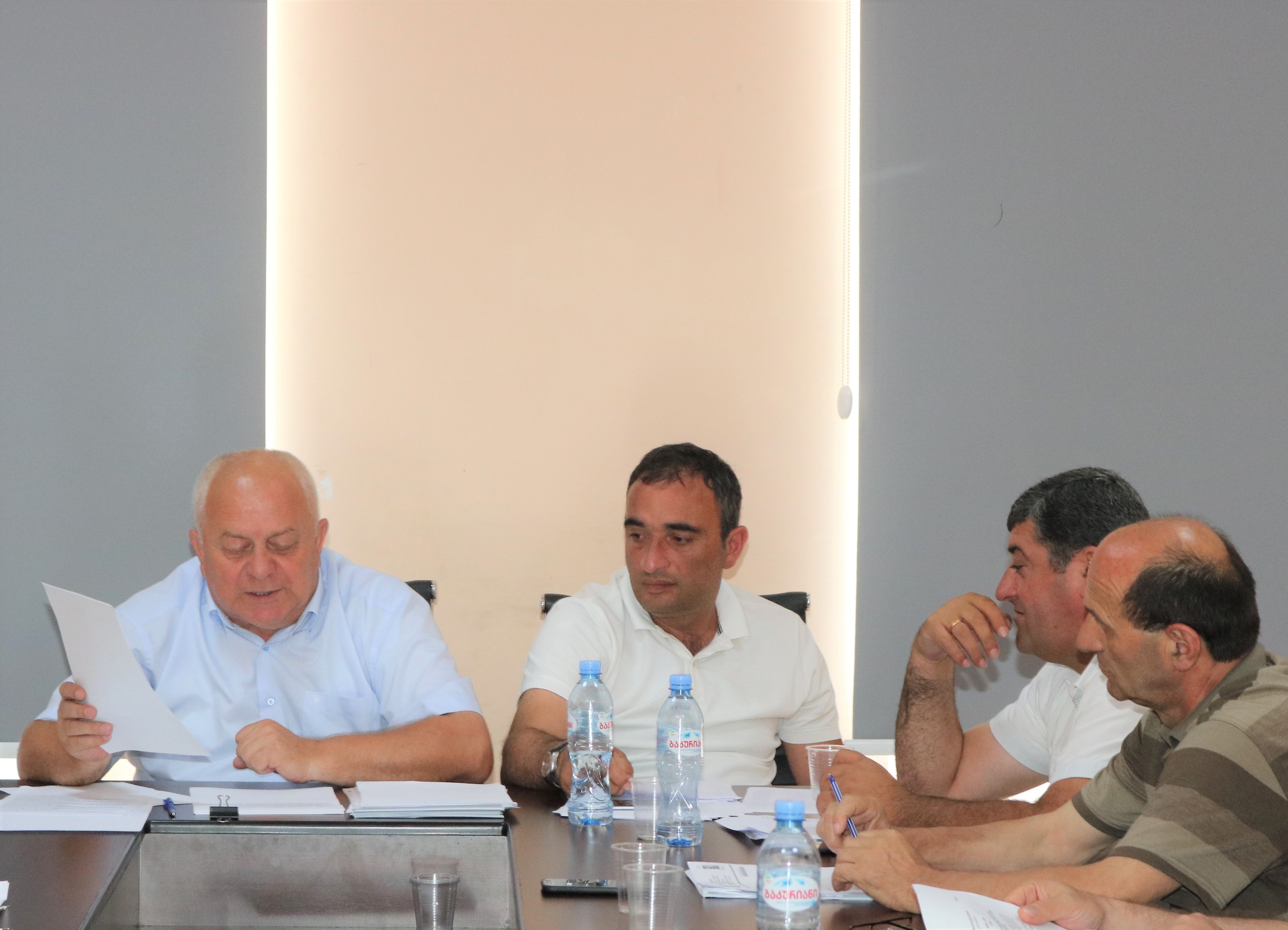 საკრებულოს №01-06/10 მორიგ სხდომაზე დღის წერიგით გათვალისწინებული 11 საკითხი განიხილეს