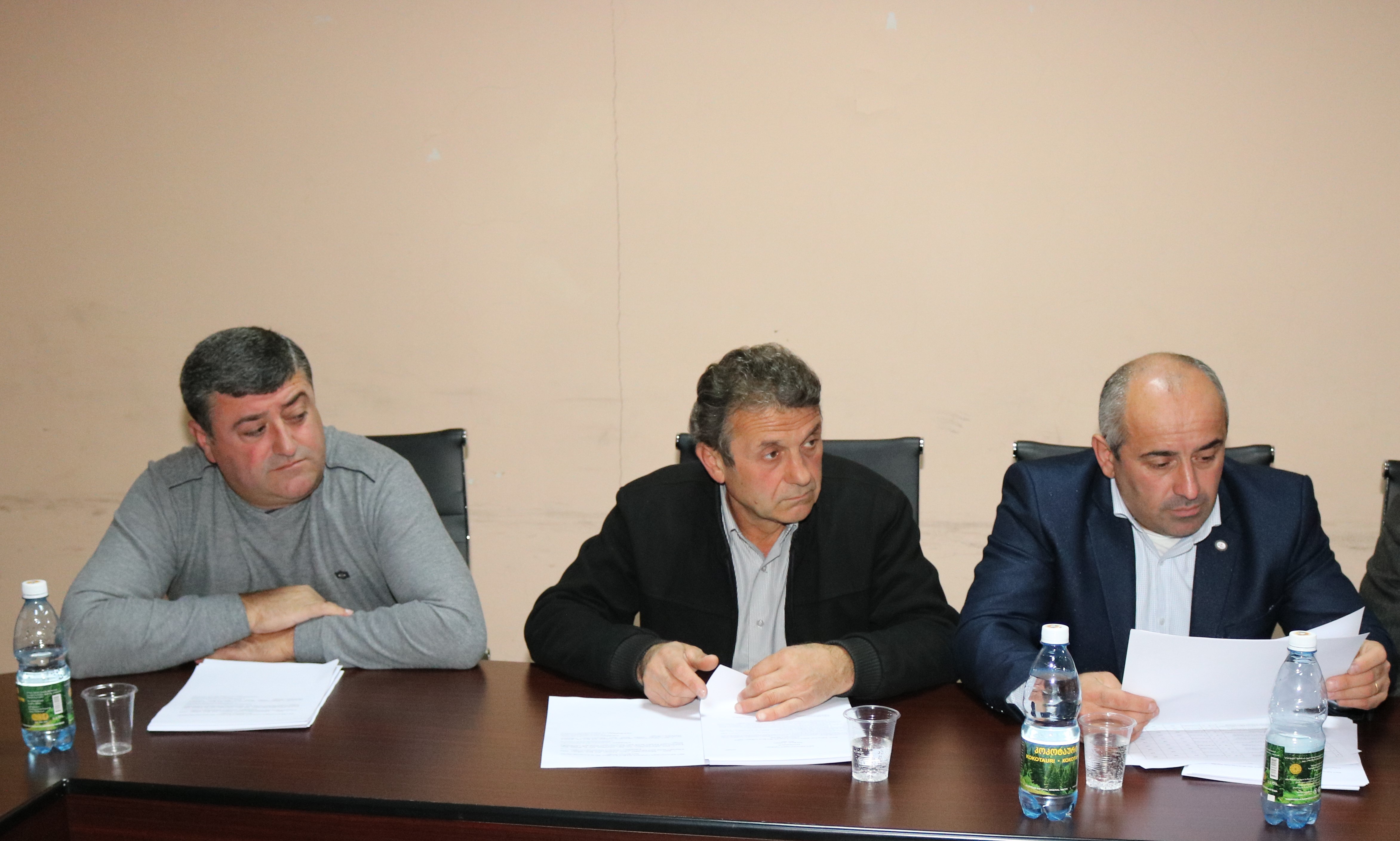საკრებულოს №01-06/18 რიგგარეშე სხდომაზე დღის წერიგით გათვალისწინებული 3 საკითხი განიხილეს